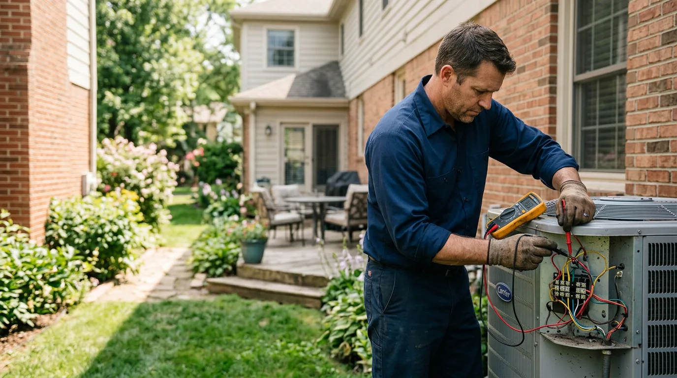 HVAC technician working near Fayette, OH
